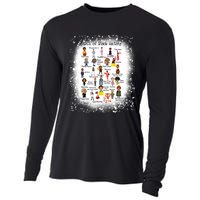 Bleached ABCs Of Black History Month Pride Women Teacher Cooling Performance Long Sleeve Crew