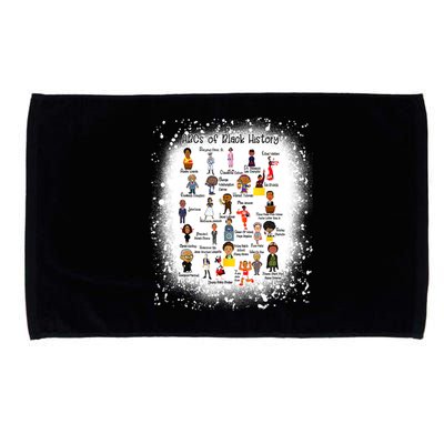 Bleached ABCs Of Black History Month Pride Women Teacher Microfiber Hand Towel