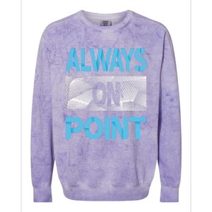 Blue Always On Point Blue Color Graphic Colorblast Crewneck Sweatshirt