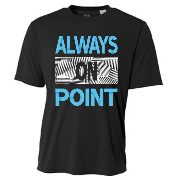 Blue Always On Point Blue Color Graphic Cooling Performance Crew T-Shirt