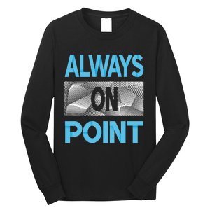 Blue Always On Point Blue Color Graphic Long Sleeve Shirt