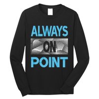 Blue Always On Point Blue Color Graphic Long Sleeve Shirt