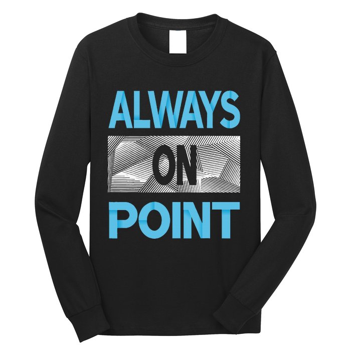 Blue Always On Point Blue Color Graphic Long Sleeve Shirt