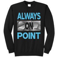 Blue Always On Point Blue Color Graphic Sweatshirt