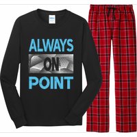 Blue Always On Point Blue Color Graphic Long Sleeve Pajama Set