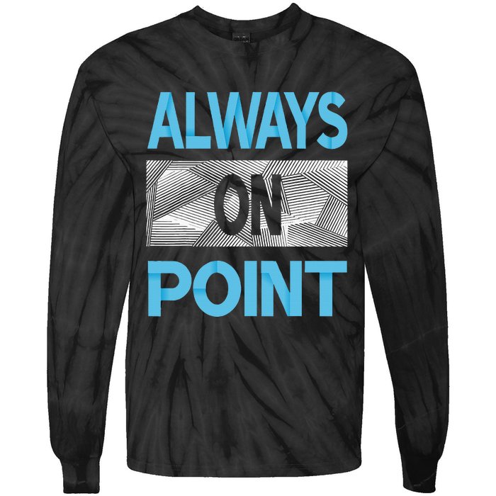 Blue Always On Point Blue Color Graphic Tie-Dye Long Sleeve Shirt