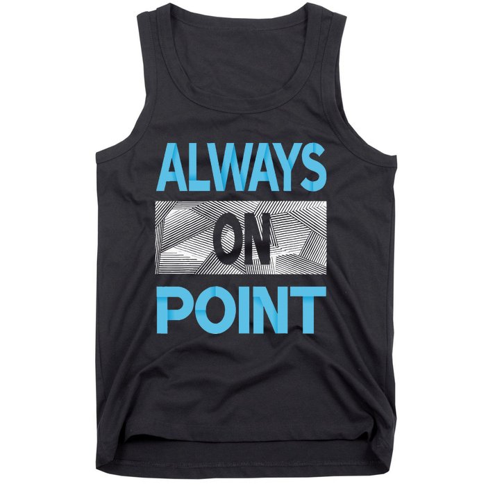 Blue Always On Point Blue Color Graphic Tank Top