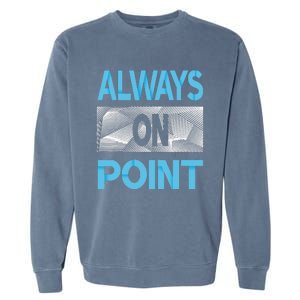 Blue Always On Point Blue Color Graphic Garment-Dyed Sweatshirt