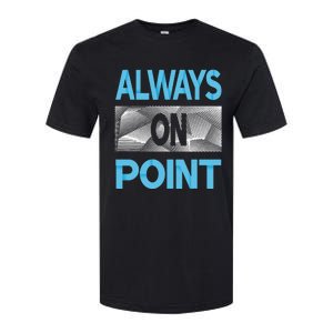 Blue Always On Point Blue Color Graphic Softstyle CVC T-Shirt