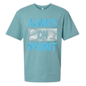 Blue Always On Point Blue Color Graphic Sueded Cloud Jersey T-Shirt