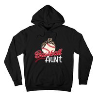 Baseball Aunt Of A Baseball Player Aunt Baseball Auntie Hoodie