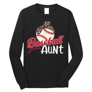 Baseball Aunt Of A Baseball Player Aunt Baseball Auntie Long Sleeve Shirt