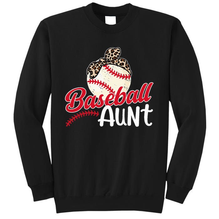 Baseball Aunt Of A Baseball Player Aunt Baseball Auntie Sweatshirt