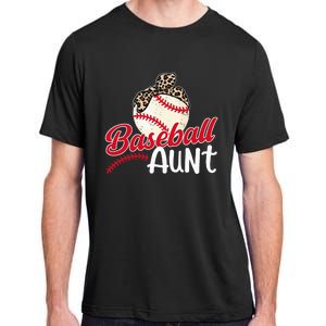 Baseball Aunt Of A Baseball Player Aunt Baseball Auntie Adult ChromaSoft Performance T-Shirt