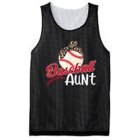 Baseball Aunt Of A Baseball Player Aunt Baseball Auntie Mesh Reversible Basketball Jersey Tank