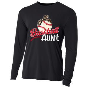 Baseball Aunt Of A Baseball Player Aunt Baseball Auntie Cooling Performance Long Sleeve Crew