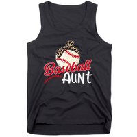 Baseball Aunt Of A Baseball Player Aunt Baseball Auntie Tank Top