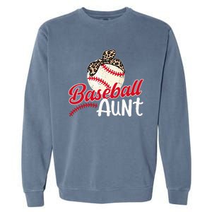 Baseball Aunt Of A Baseball Player Aunt Baseball Auntie Garment-Dyed Sweatshirt