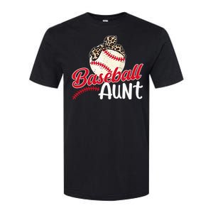 Baseball Aunt Of A Baseball Player Aunt Baseball Auntie Softstyle CVC T-Shirt