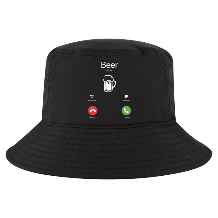 Beer Answer Or Decline Mobil Phone Funny Cool Comfort Performance Bucket Hat