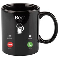 Beer Answer Or Decline Mobil Phone Funny 11oz C Handle Ceramic Mug