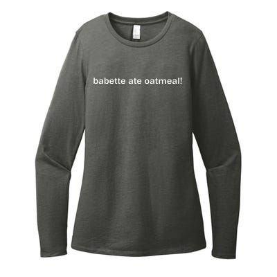 Babette Ate Oatmeal Womens CVC Long Sleeve Shirt