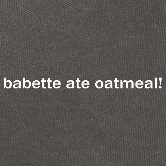 Babette Ate Oatmeal Cotton Canvas Backpack