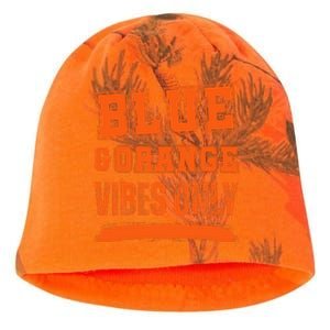 Blue And Orange Game Day Kati - Camo Knit Beanie