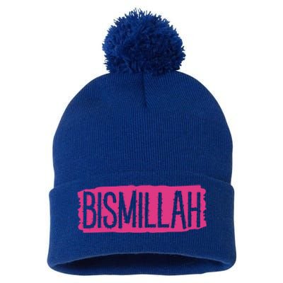 Bismillah Allah Proud Muslim Islam Quran Mosque Ramadan Gift Pom Pom 12in Knit Beanie