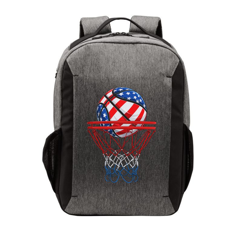 Basketball American Patriotic 4th Of July Us Flag Vector Backpack