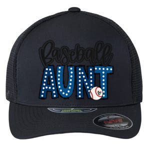 Baseball Aunt Proud Baseball Auntie Cute Funny Family Vibes Cool Gift Flexfit Unipanel Trucker Cap