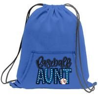 Baseball Aunt Proud Baseball Auntie Cute Funny Family Vibes Cool Gift Sweatshirt Cinch Pack Bag