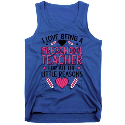 Being A Preschool Teacher Valentines Day Preschool Teaching Gift Tank Top