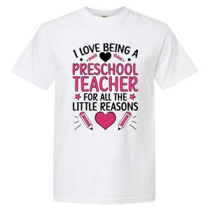 Being A Preschool Teacher Valentines Day Preschool Teaching Gift Garment-Dyed Heavyweight T-Shirt