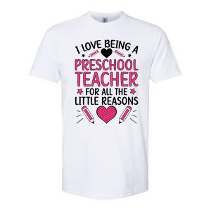 Being A Preschool Teacher Valentines Day Preschool Teaching Gift Softstyle CVC T-Shirt