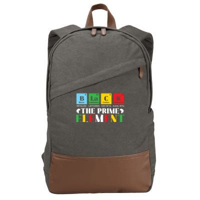 Black And Proud Black History Month Afrocentric Black Pride Gift Cotton Canvas Backpack