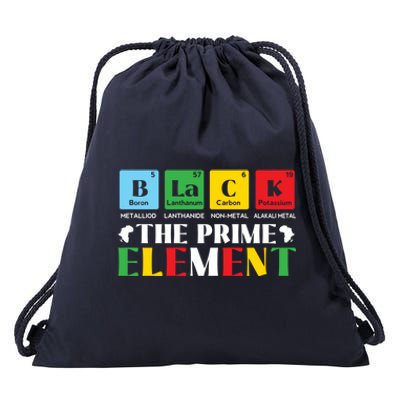 Black And Proud Black History Month Afrocentric Black Pride Gift Drawstring Bag