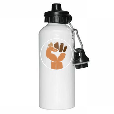 Black And Proud Black History Month Afrocentric Black Pride Gift Aluminum Water Bottle 