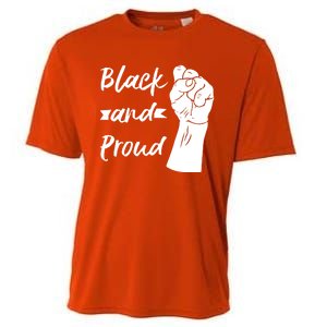 Black And Proud Gift Cooling Performance Crew T-Shirt