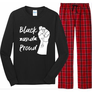 Black And Proud Gift Long Sleeve Pajama Set