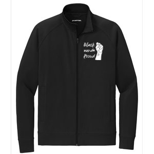 Black And Proud Gift Stretch Full-Zip Cadet Jacket