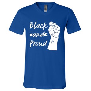 Black And Proud Gift V-Neck T-Shirt