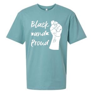 Black And Proud Gift Sueded Cloud Jersey T-Shirt