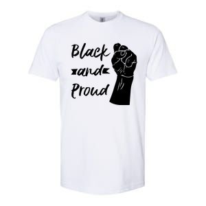 Black And Proud Gift Softstyle CVC T-Shirt