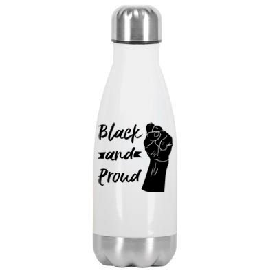 Black And Proud Gift Stainless Steel Insulated Water Bottle