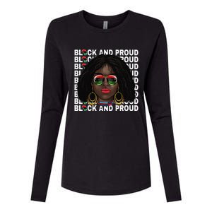 Black and Proud Melanin Black History Juneteenth 1865 Womens Cotton Relaxed Long Sleeve T-Shirt