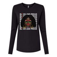 Black and Proud Melanin Black History Juneteenth 1865 Womens Cotton Relaxed Long Sleeve T-Shirt