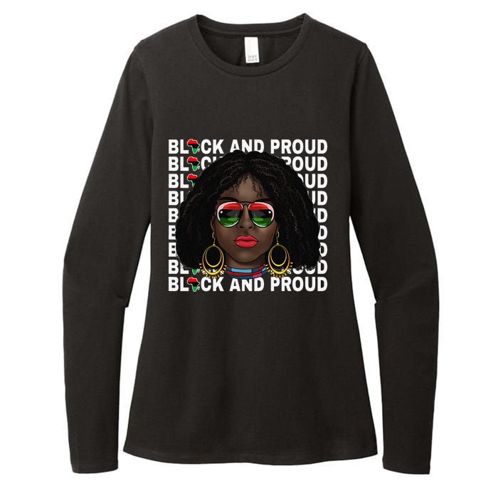 Black and Proud Melanin Black History Juneteenth 1865 Womens CVC Long Sleeve Shirt