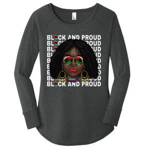 Black and Proud Melanin Black History Juneteenth 1865 Women's Perfect Tri Tunic Long Sleeve Shirt