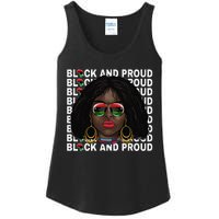 Black and Proud Melanin Black History Juneteenth 1865 Ladies Essential Tank